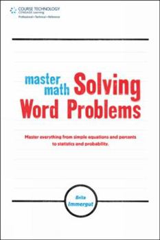 Paperback Master Math: Solving Word Problems Book