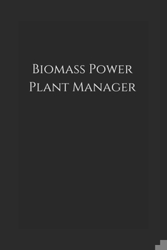 Paperback Biomass Power Plant Manager: Notebook Book