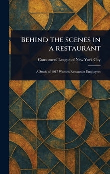 Hardcover Behind the Scenes in a Restaurant Book