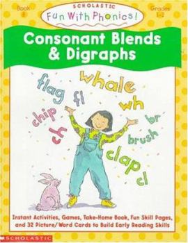 Paperback Consonant Blends and Digraphs Book