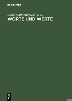 Hardcover Worte und Werte [German] Book