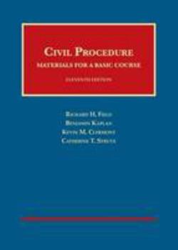 Hardcover Civil Procedure: Materials for a Basic Course Book