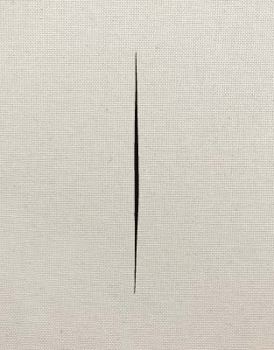 Hardcover Lucio Fontana: On the Threshold Book