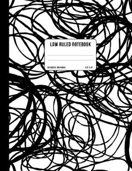 Paperback Law Ruled Notebook: Letter Size College Ruled Composition Book with Wide Margin (3 from the Left Edge of the Paper) Soft Cover 8.5 X 11 (2 Book