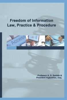 Paperback Freedom of Information Law, Practice and Procedure Book