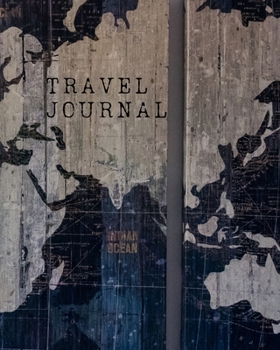Paperback Travel Journal: Rustic World Map Cover Book