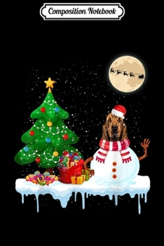Composition Notebook: Bloodhound Snowman Costume Funny Christmas Gifts  Journal/Notebook Blank Lined Ruled 6x9 100 Pages