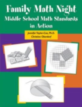 Paperback Family Math Night: Middle School Math Standards in Action Book