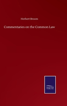 Hardcover Commentaries on the Common Law Book