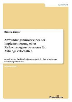 Paperback Anwendungshinweise bei der Implementierung eines Risikomanagementsystems für Aktiengesellschaften: (angelehnt an das KonTraG) unter spezieller Betrach [German] Book