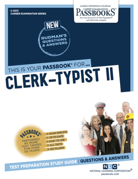 Paperback Clerk-Typist II (C-3572): Passbooks Study Guide Volume 3572 Book