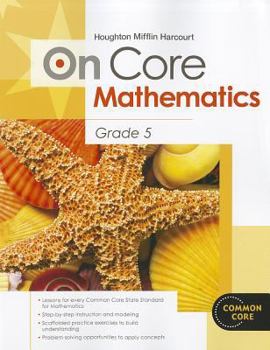 Paperback Houghton Mifflin Harcourt on Core Mathematics: Student Workbook Grade 5 Book