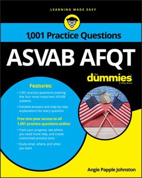 Paperback ASVAB Afqt: 1,001 Practice Questions for Dummies Book