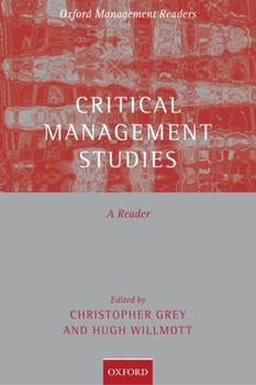 Paperback Critical Management Studies: A Reader Book