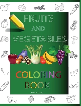 Paperback Fruits and Vegetables Coloring Book