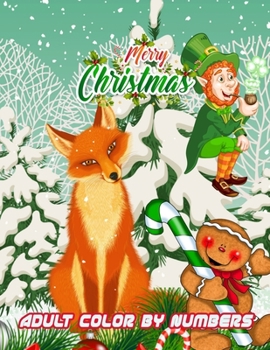 Merry Christmas Adult Color By Numbers: a beautiful colouring book with Christmas designs on a black background, for gloriously vivid colours