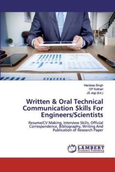 Paperback Written & Oral Technical Communication Skills For Engineers/Scientists Book