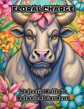 Paperback Floral Charge: Majestic Bulls in Botanical Gardens Book
