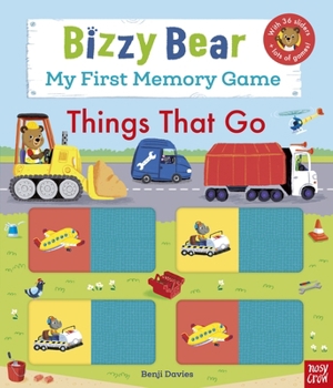 Paperback Bizzy Bear: My First Memory Game Book: Things That Go Book