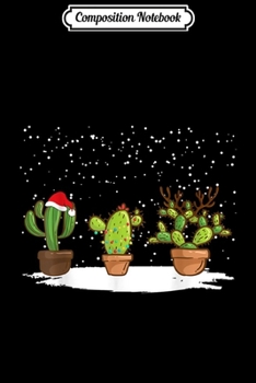 Composition Notebook: Cute Cactus christmas Tree  Journal/Notebook Blank Lined Ruled 6x9 100 Pages