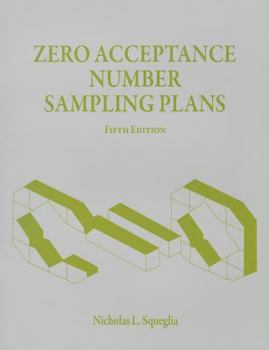 Paperback Zero Acceptance Number Sampling Plans Book