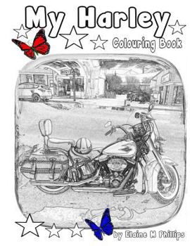 Paperback My Harley Colouring Book: Motorcycles Book