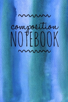 Paperback Composition Notebook: College Ruled 6" x 9" Writing Notes Journal, Office, Kids, School and college student. Book