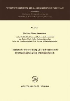 Paperback Theoretische Untersuchung Über Schubdüsen Mit Strahlbeimischung Und Wärmeaustausch [German] Book