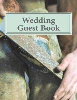 Paperback Wedding Guest Book: Wedding Guest Book for Gay Couples [Large Print] Book