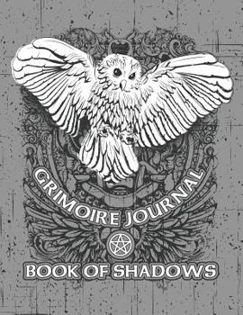 Paperback Grimoire Journal Book of Shadows: White Owl Pagan Spell Book