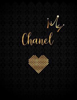 Paperback Chanel: Black Personalized Lined Journal with Inspirational Quotes Book