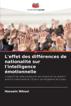 Paperback L'effet des différences de nationalité sur l'intelligence émotionnelle [French] Book