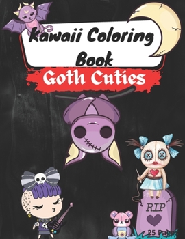 Paperback Kawaii Coloring Book: Goth Cuties Book