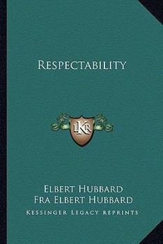 Paperback Respectability Book