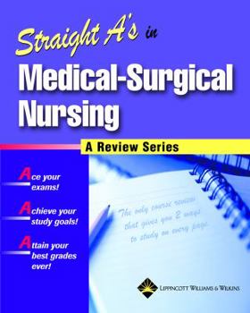 Paperback Straight A's in Medical-Surgical Nursing [With CDROM] Book