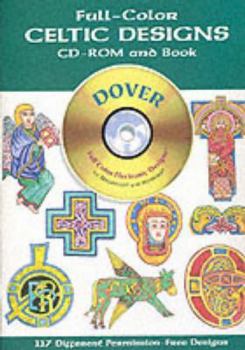 Paperback Full-Color Celtic Designs [With CDROM] Book