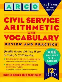Paperback Civil Service Arithmetic and Vocabulary Book