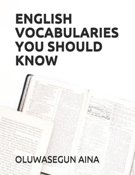 Paperback English Vocabularies You Should Know Book