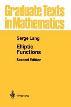 Paperback Elliptic Functions Book