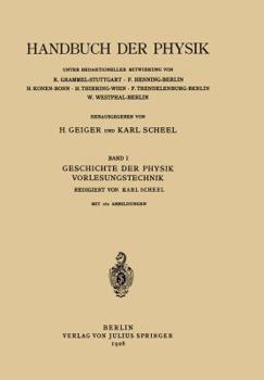 Paperback Geschichte Der Physik Vorlesungstechnik [German] Book