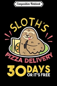 Composition Notebook: Funny Italian Fast Food Sloth  Journal/Notebook Blank Lined Ruled 6x9 100 Pages