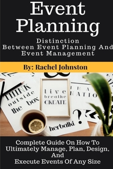 Paperback Event Planning Distinction Between Event Planning And Event Management Book