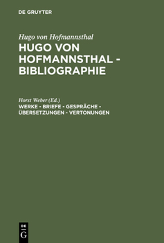 Hardcover Werke - Briefe - Gespräche - Übersetzungen - Vertonungen [German] Book