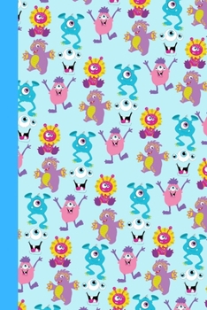monsters!: Perfect Gift For Kids, 120 Pages Blank Lined Notebook With Custom Soft Cover, 6 x 9, Ideal For Notes, Office, Homework And Much More!