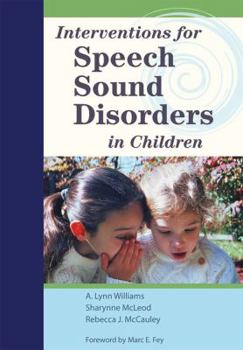 Paperback Interventions for Speech Sound Disorders in Children [With DVD] Book