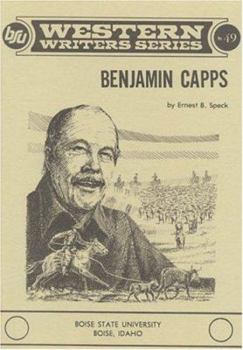 Paperback Benjamin Capps (Boise State University western writers series) Book
