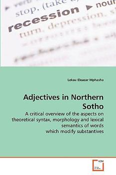Paperback Adjectives in Northern Sotho Book
