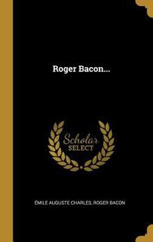 Hardcover Roger Bacon... [French] Book