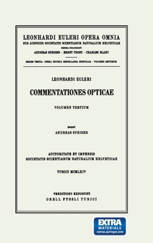 Hardcover Commentationes Opticae 3rd Part [French] Book