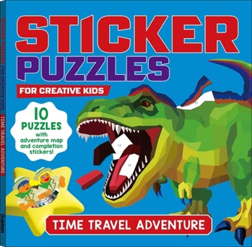 Paperback Sticker Puzzles; Time Travel Adventure: For Creative Kids Book